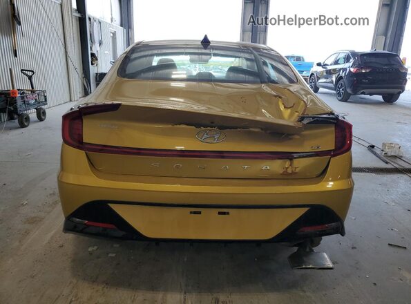 5NPEJ4J20LH012375 2020 HYUNDAI SONATA Yellow Rear view