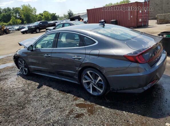 5NPEJ4J29MH107552 2021 HYUNDAI SONATA Gray 