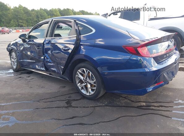 5NPEL4JAXMH128234 2021 HYUNDAI SONATA Blue Հետևի ձախ