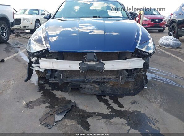 5NPEL4JAXMH128234 2021 HYUNDAI SONATA Blue Դիմացի տեսք