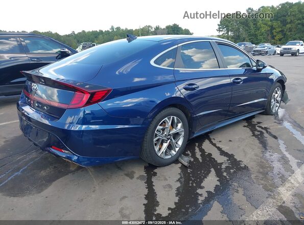 5NPEL4JAXMH128234 2021 HYUNDAI SONATA Blue Հետևի աջ