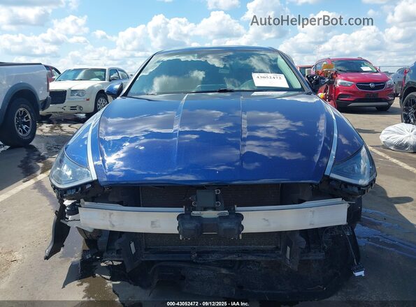 5NPEL4JAXMH128234 2021 HYUNDAI SONATA Blue Սարքավորումների վահանակի տեսք