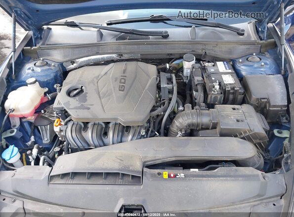5NPEL4JAXMH128234 2021 HYUNDAI SONATA Blue Հետևի տեսք