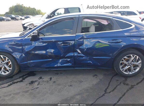 5NPEL4JAXMH128234 2021 HYUNDAI SONATA Blue Սալոնի 360 աստիճան տեսք