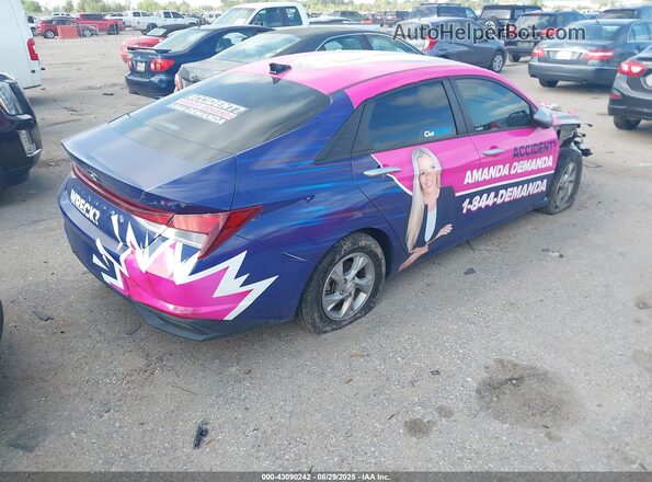 5NPLL4AG2MH052651 2021 HYUNDAI ELANTRA Pink Հետևի աջ