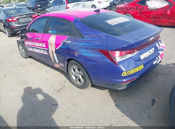 5NPLL4AG2MH052651 2021 HYUNDAI ELANTRA Pink Հետևի ձախ