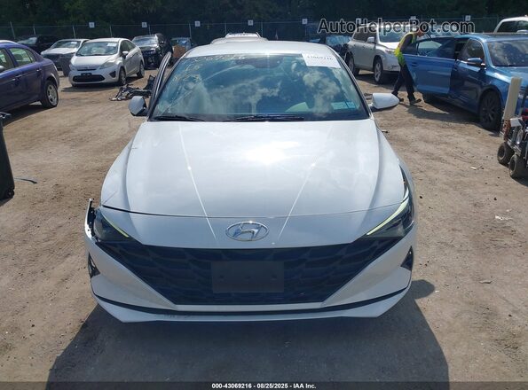 5NPLL4AG3MH015219 2021 HYUNDAI ELANTRA White Սարքավորումների վահանակի տեսք