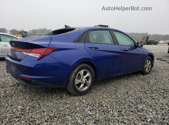 5NPLL4AG8MH029830 2021 HYUNDAI ELANTRA Blue უკანა მარჯვენა
