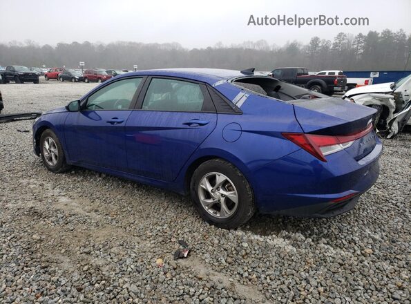 5NPLL4AG8MH029830 2021 HYUNDAI ELANTRA Blue უკანა მარცხენა