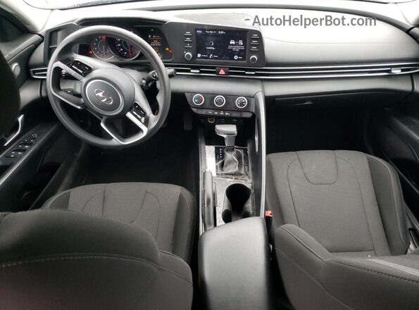 5NPLL4AG8MH029830 2021 HYUNDAI ELANTRA Blue წინა პანელის ხედი