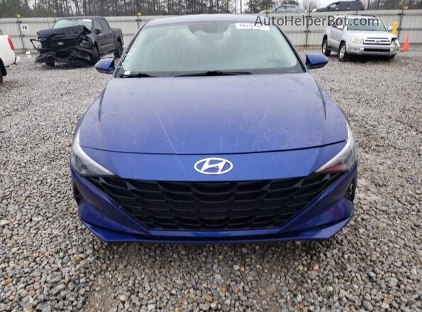 5NPLL4AG8MH029830 2021 HYUNDAI ELANTRA Blue წინა ხედი