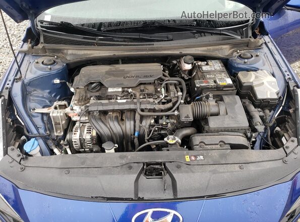 5NPLL4AG8MH029830 2021 HYUNDAI ELANTRA Blue უკანა სალონის ხედი