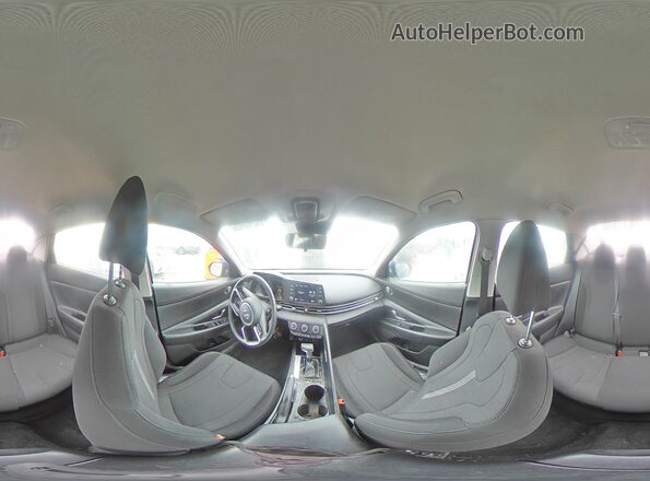 5NPLL4AG8MH029830 2021 HYUNDAI ELANTRA Blue VIN კოდის სტიკერის ხედი