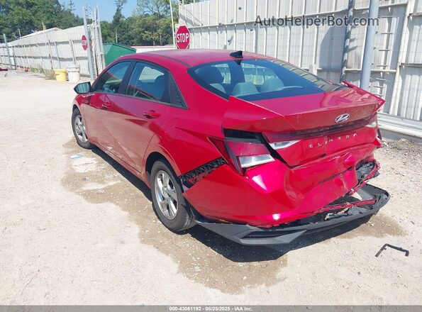 5NPLL4AGXMH049643 2021 HYUNDAI ELANTRA Red Tył lewy