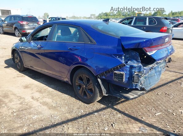 5NPLM4AG3MH048086 2021 HYUNDAI ELANTRA Blue უკანა მარცხენა