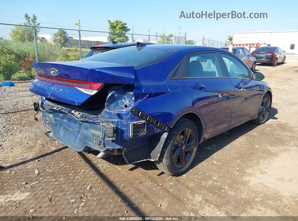 5NPLM4AG3MH048086 2021 HYUNDAI ELANTRA Blue უკანა მარჯვენა