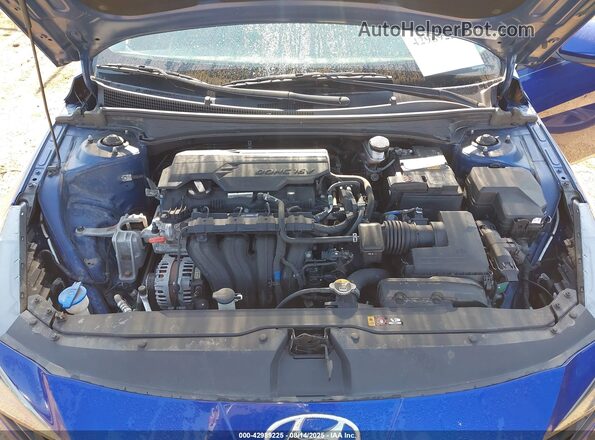5NPLM4AG3MH048086 2021 HYUNDAI ELANTRA Blue უკანა ხედი