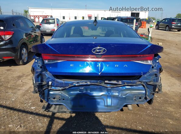 5NPLM4AG3MH048086 2021 HYUNDAI ELANTRA Blue წინა ხედი