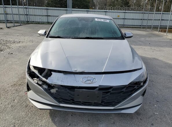 5NPLM4AG5MH045593 2021 HYUNDAI ELANTRA Silver Front view