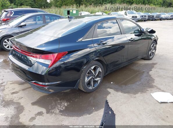 5NPLN4AG5NH071982 2022 HYUNDAI ELANTRA Black Tył prawy