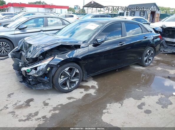 5NPLN4AG5NH071982 2022 HYUNDAI ELANTRA Black Przód lewy