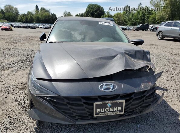5NPLS4AG1MH018736 2021 HYUNDAI ELANTRA Black Front view