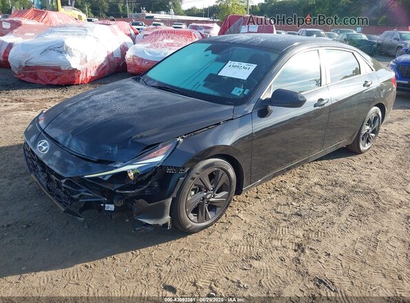 5NPLS4AG3MH051950 2021 HYUNDAI ELANTRA Black Դիմացի տեսք