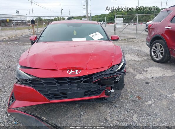 5NPLS4AG7MH005229 2021 HYUNDAI ELANTRA Red Vista del cuadro de instrumentos