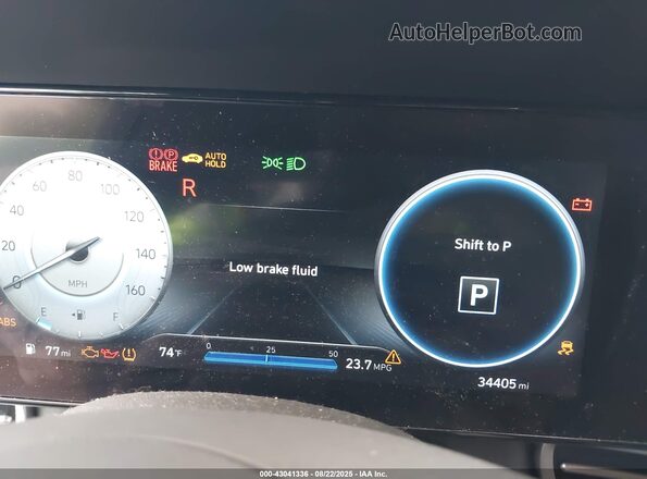 5NPLS4AG9PH098419 2023 HYUNDAI ELANTRA Blue უკანა სავარძლების ხედი