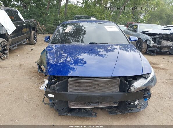 5NPLS4AG9PH098419 2023 HYUNDAI ELANTRA Blue ხელსაწყოთა პანელის ხედი