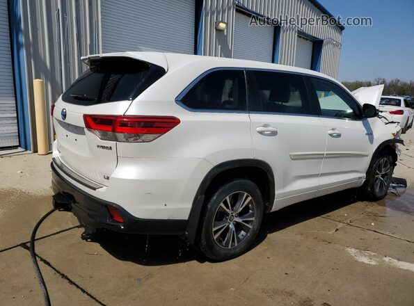 5TDBGRFH3JS048273 2018 TOYOTA HIGHLANDER HYBRID White 