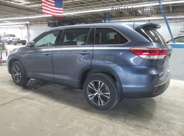 5TDBGRFH8JS048303 2018 TOYOTA HIGHLANDER HYBRID Синий 