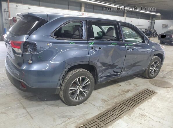 5TDBGRFH8JS048303 2018 TOYOTA HIGHLANDER HYBRID Синий 