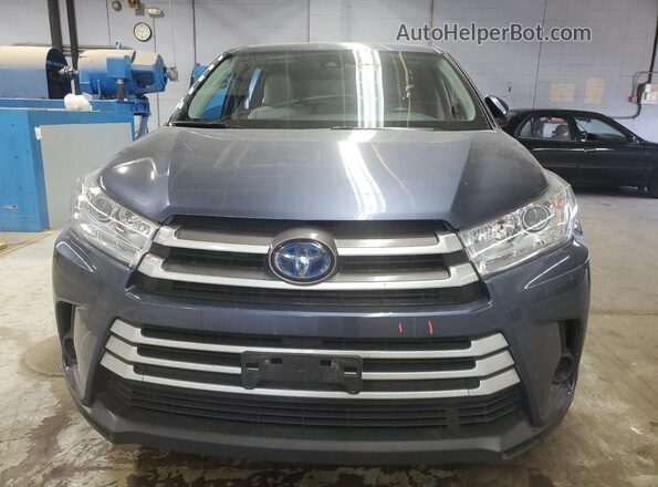 5TDBGRFH8JS048303 2018 TOYOTA HIGHLANDER HYBRID Синий 