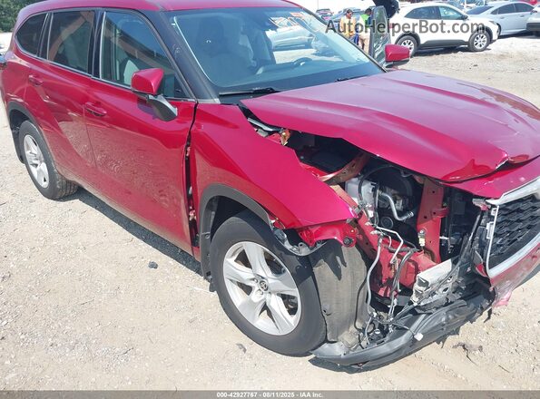 5TDBZRBH2LS048218 2020 TOYOTA LE Red Vista frontal