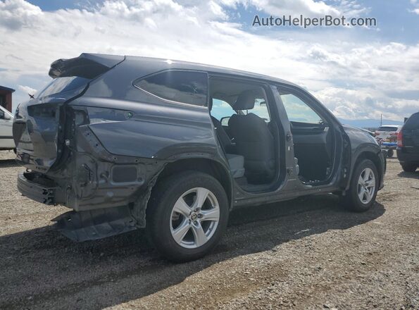 5TDBZRBH2MS130497 2021 TOYOTA HIGHLANDER Gray უკანა მარჯვენა