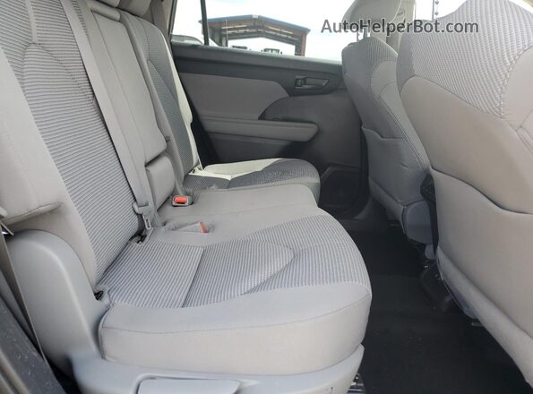 5TDBZRBH2MS130497 2021 TOYOTA HIGHLANDER Gray უკანა სალონის ხედი