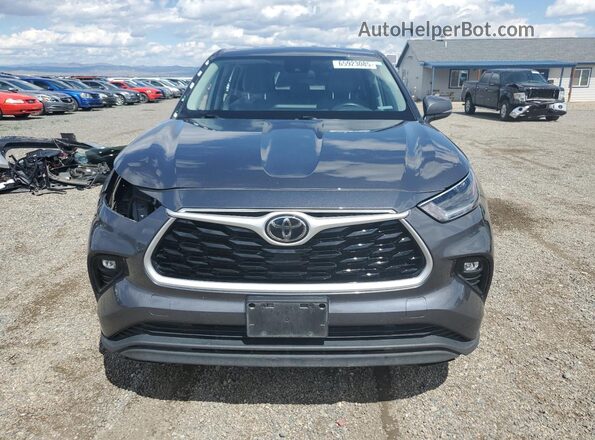 5TDBZRBH2MS130497 2021 TOYOTA HIGHLANDER Gray წინა ხედი