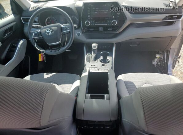 5TDBZRBH2MS130497 2021 TOYOTA HIGHLANDER Gray წინა პანელის ხედი