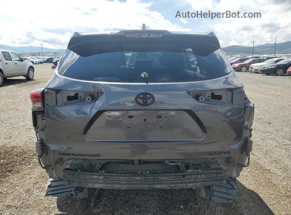 5TDBZRBH2MS130497 2021 TOYOTA HIGHLANDER Gray უკანა ხედი