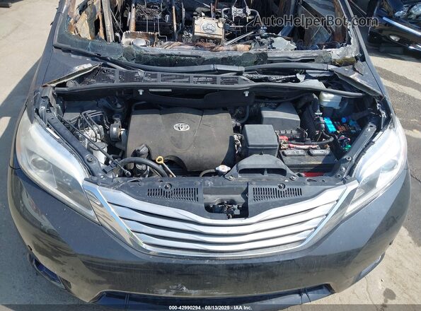 5TDDZ3DC6HS160678 2017 TOYOTA LIMITED Black Vista trasera