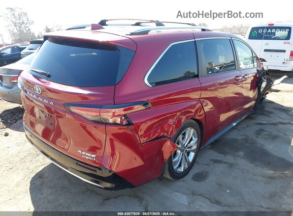 5TDERKECXMS052006 2021 TOYOTA SIENNA Red Հետևի աջ
