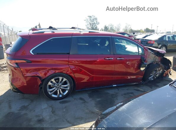 5TDERKECXMS052006 2021 TOYOTA SIENNA Red Սալոնի հետևի տեսք