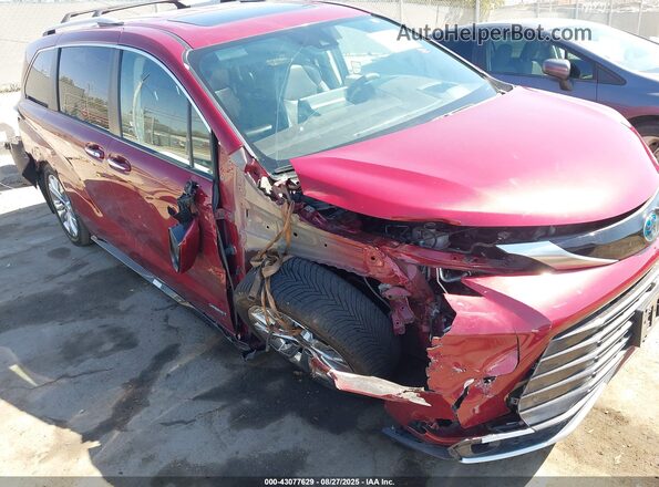 5TDERKECXMS052006 2021 TOYOTA SIENNA Red Դիմացի տեսք