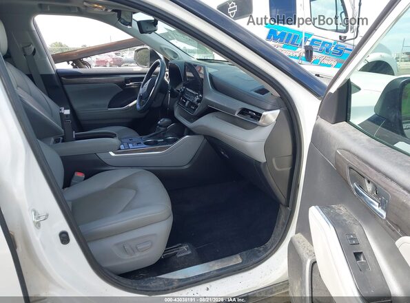 5TDFZRAH6MS078407 2021 TOYOTA HIGHLANDER White Front interior view