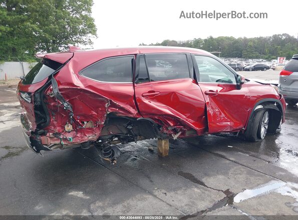 5TDFZRBH0MS062833 2021 TOYOTA HIGHLANDER Red Front view