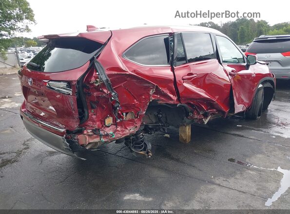 5TDFZRBH0MS062833 2021 TOYOTA HIGHLANDER Red Rear right