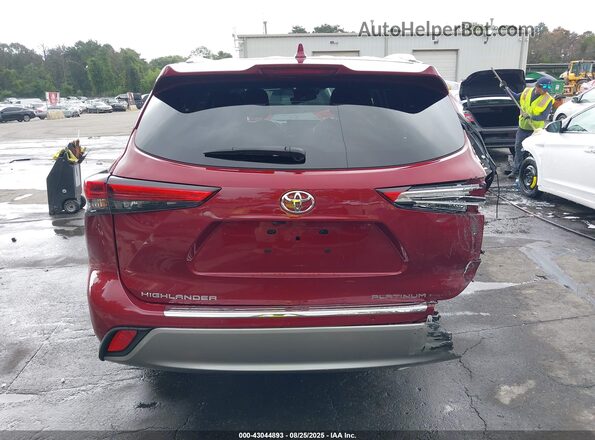 5TDFZRBH0MS062833 2021 TOYOTA HIGHLANDER Red 