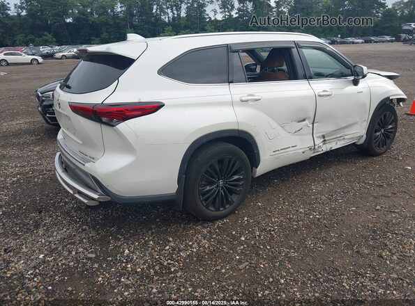 5TDFZRBH8LS019792 2020 TOYOTA HIGHLANDER White Trasero derecho