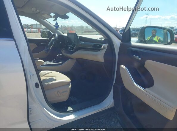 5TDGZRBH1NS224099 2022 TOYOTA LE White წინა სალონის ხედი